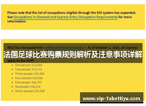 法国足球比赛购票规则解析及注意事项详解